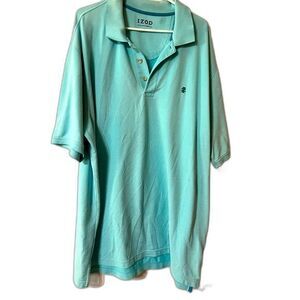 Izod Men’s Polo Shirt Advantage Performance Short Sleeve Casual Size 2XLT